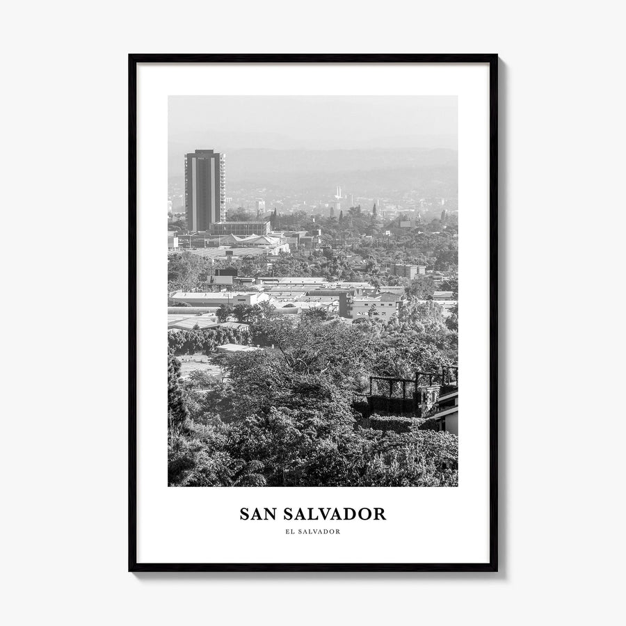 San Salvador Classic Poster, framed poster mockup