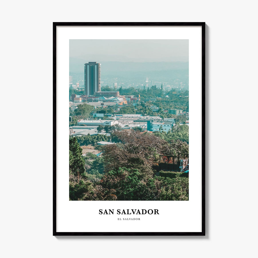 San Salvador Classic Poster, framed poster mockup
