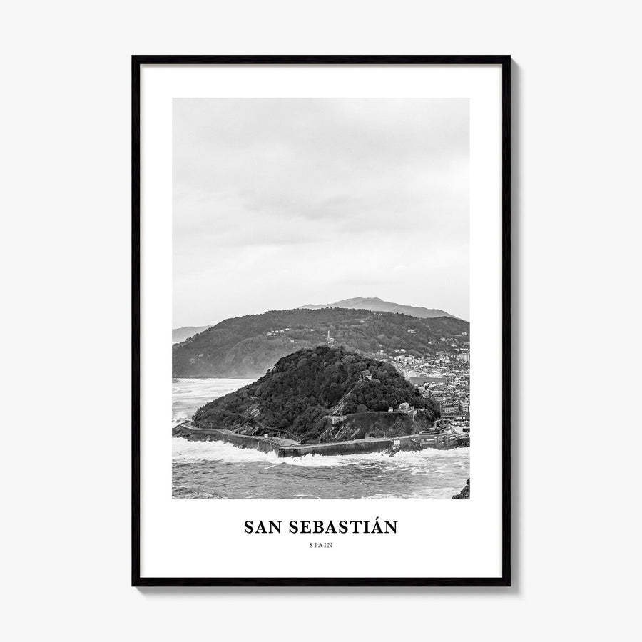 San Sebastián Classic No 1 Poster, framed poster mockup