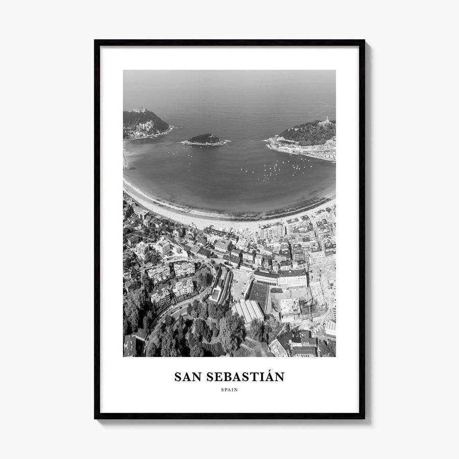 San Sebastián Classic No 2 Poster, framed poster mockup