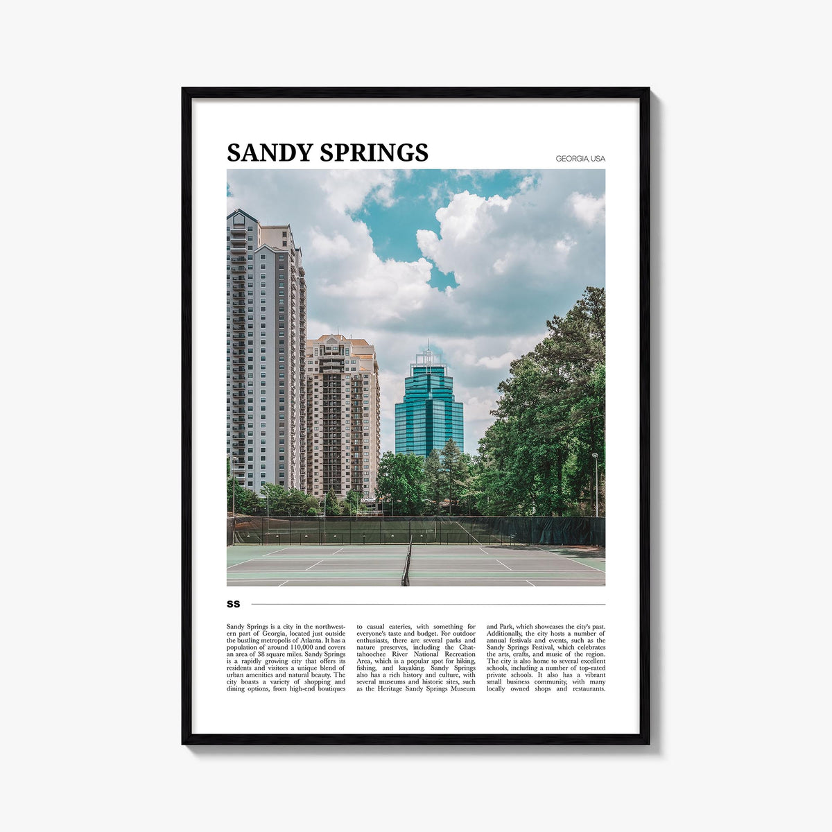 Sandy Springs Travel Poster