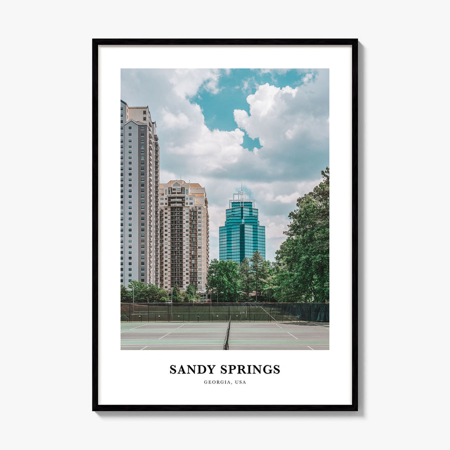 Sandy Springs Classic Poster, framed poster mockup