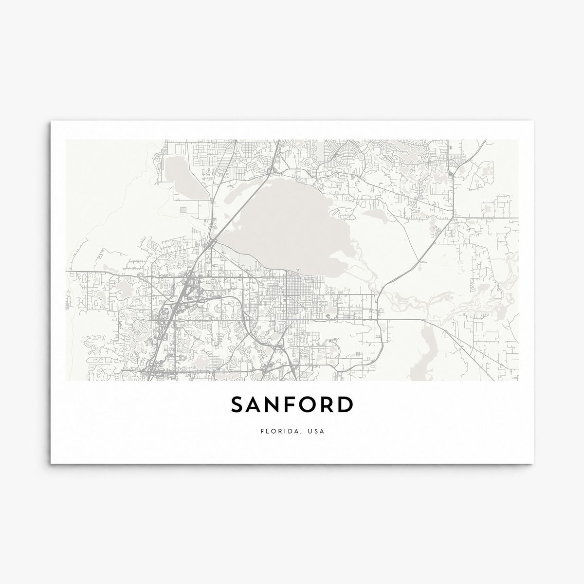 Sanford Map Poster, print only (unframed)