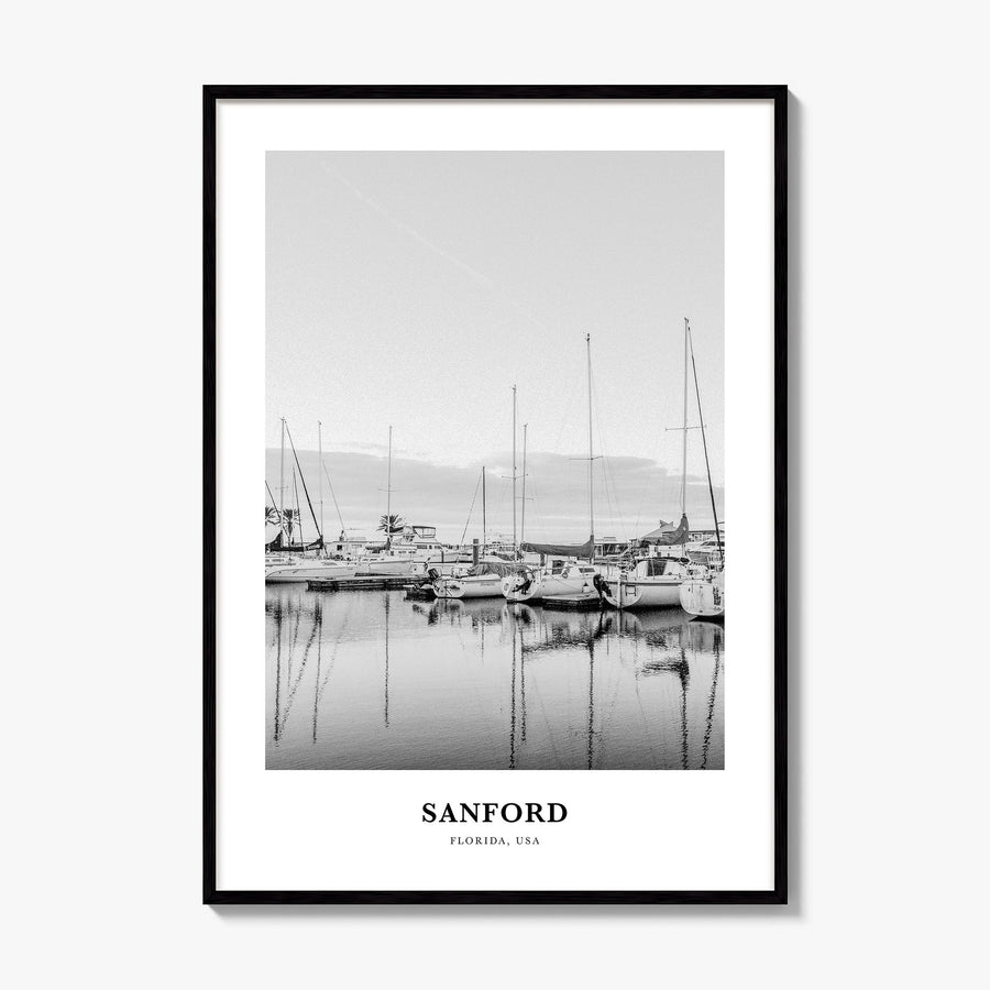 Sanford Classic Poster, framed poster mockup