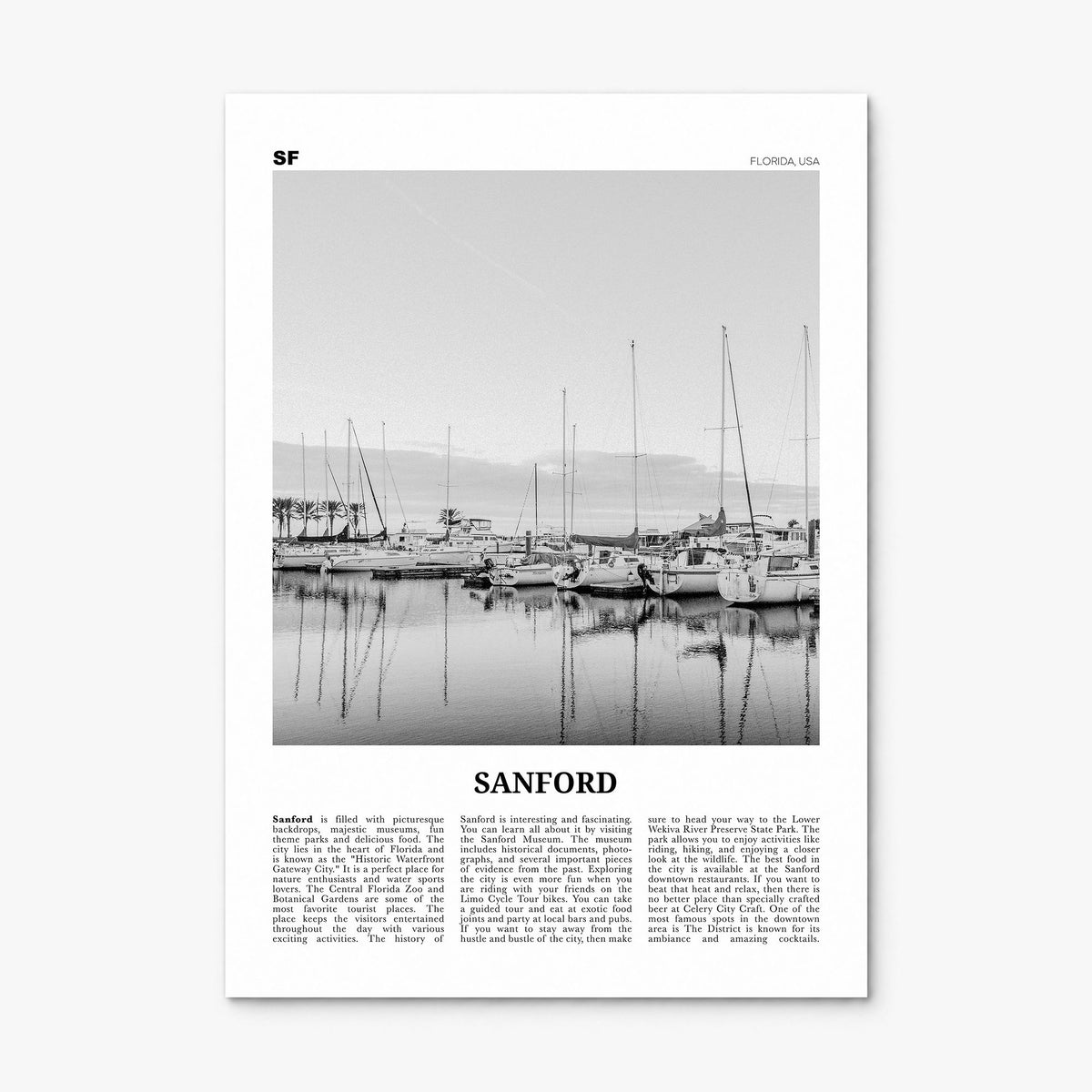 Sanford Newspaper Poster, print only (unframed)