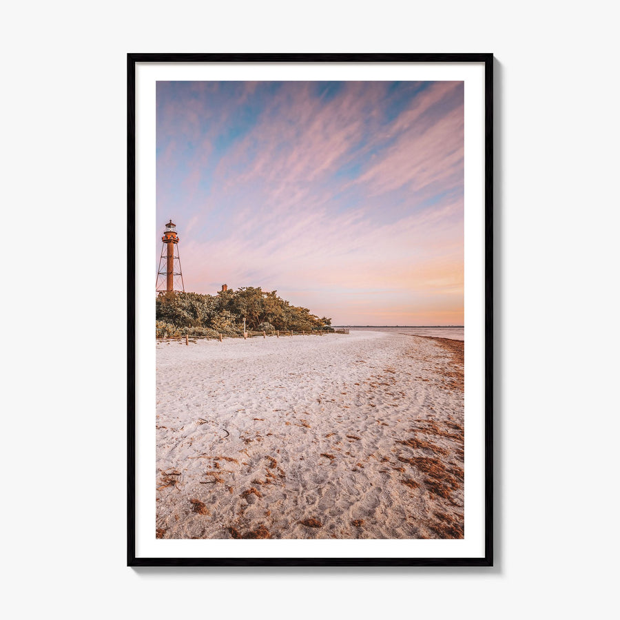 Sanibel Photo Poster, framed poster mockup, white border