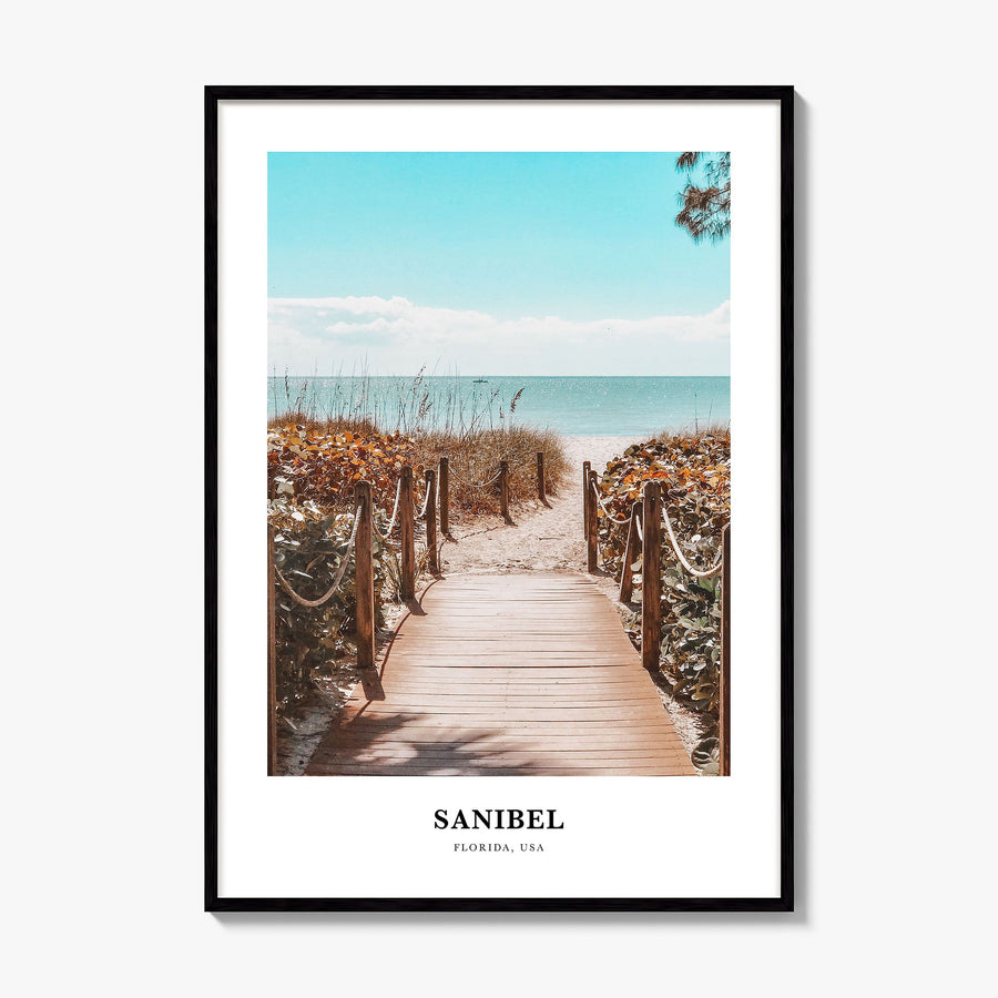 Sanibel Classic Poster, framed poster mockup