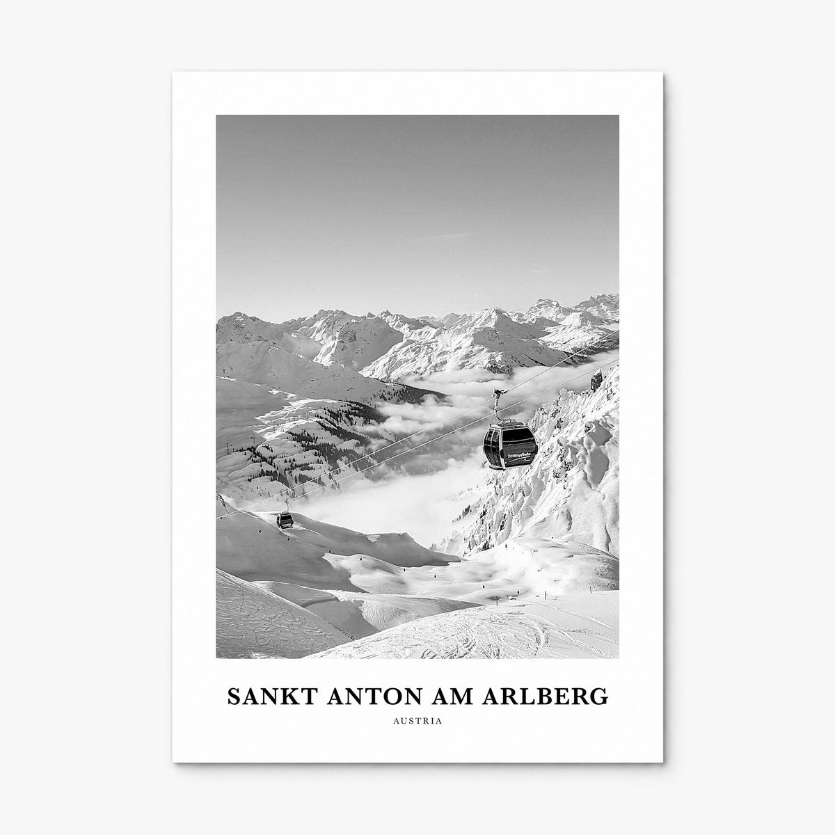 Sankt Anton am Arlberg Classic Poster, print only (unframed)