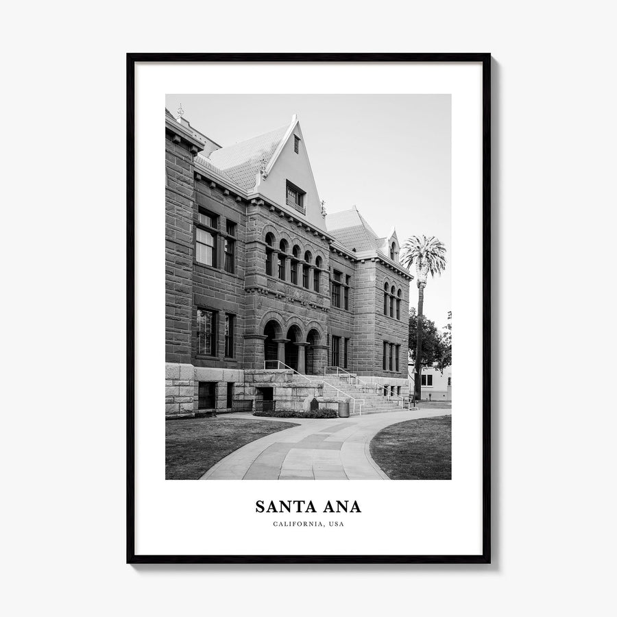 Santa Ana Classic Poster, framed poster mockup