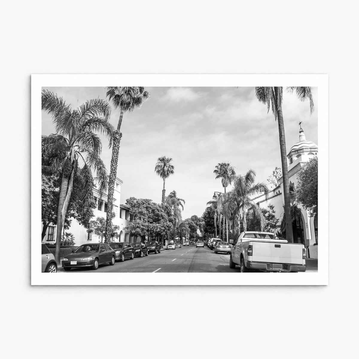 Santa Barbara Photo Poster, print only (unframed), white border