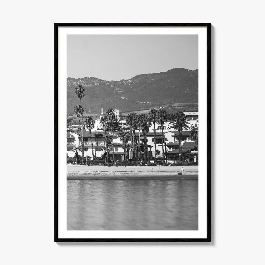 Santa Barbara Photo No 1 Poster, framed poster mockup, white border