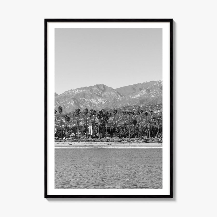 Santa Barbara Photo No 3 Poster, framed poster mockup, white border