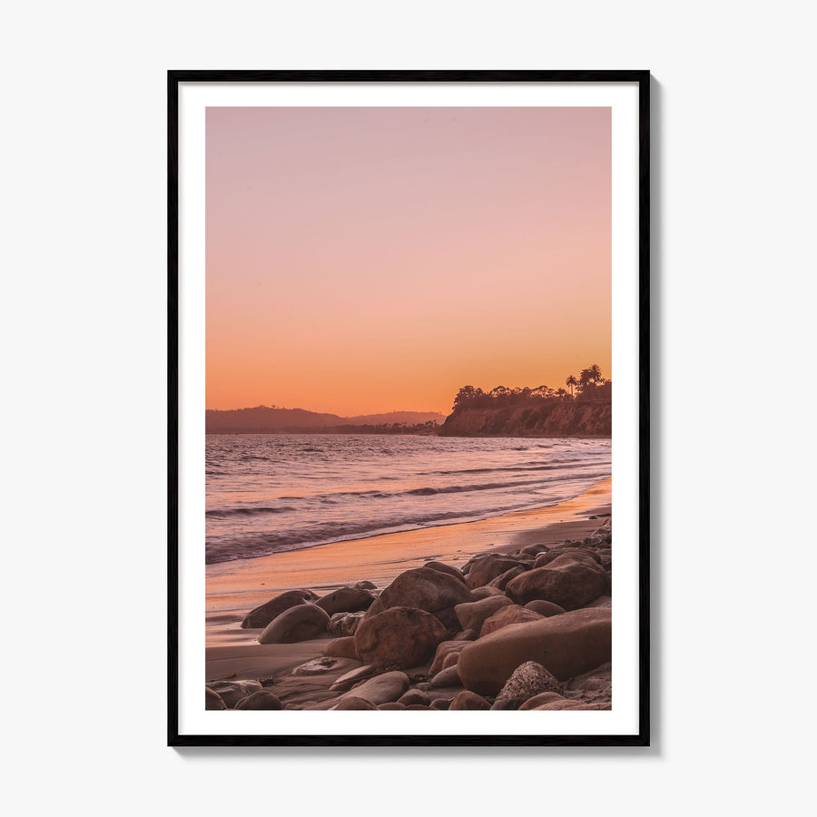 Santa Barbara Photo No 2 Poster, framed poster mockup, white border