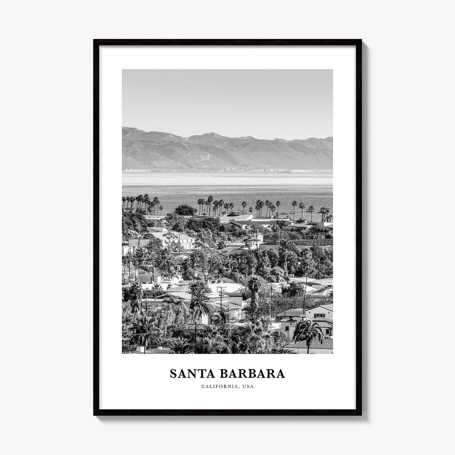 Santa Barbara Classic No 3 Poster, framed poster mockup