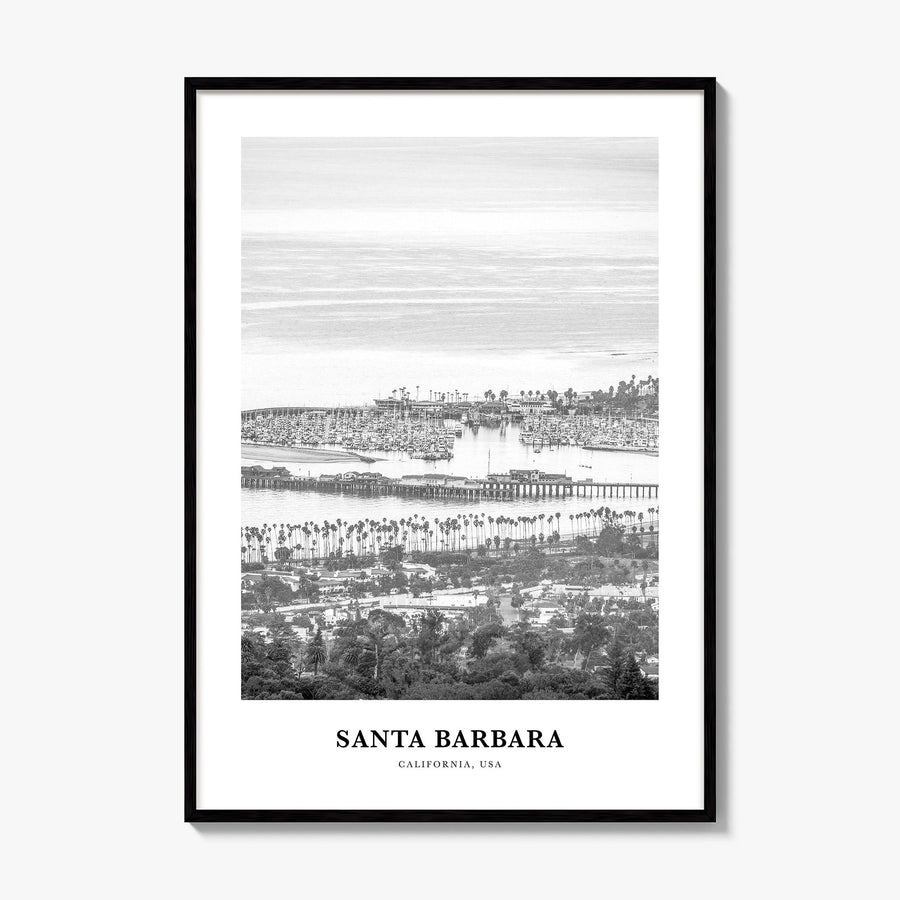 Santa Barbara Classic No 4 Poster, framed poster mockup
