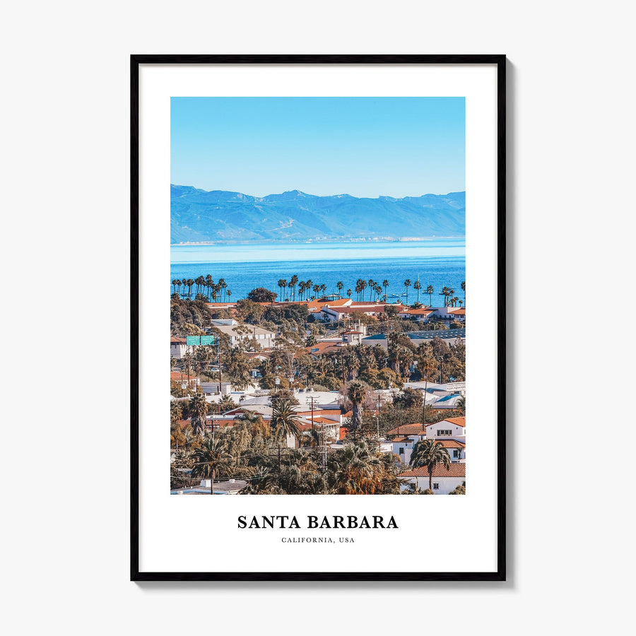 Santa Barbara Classic No 1 Poster, framed poster mockup
