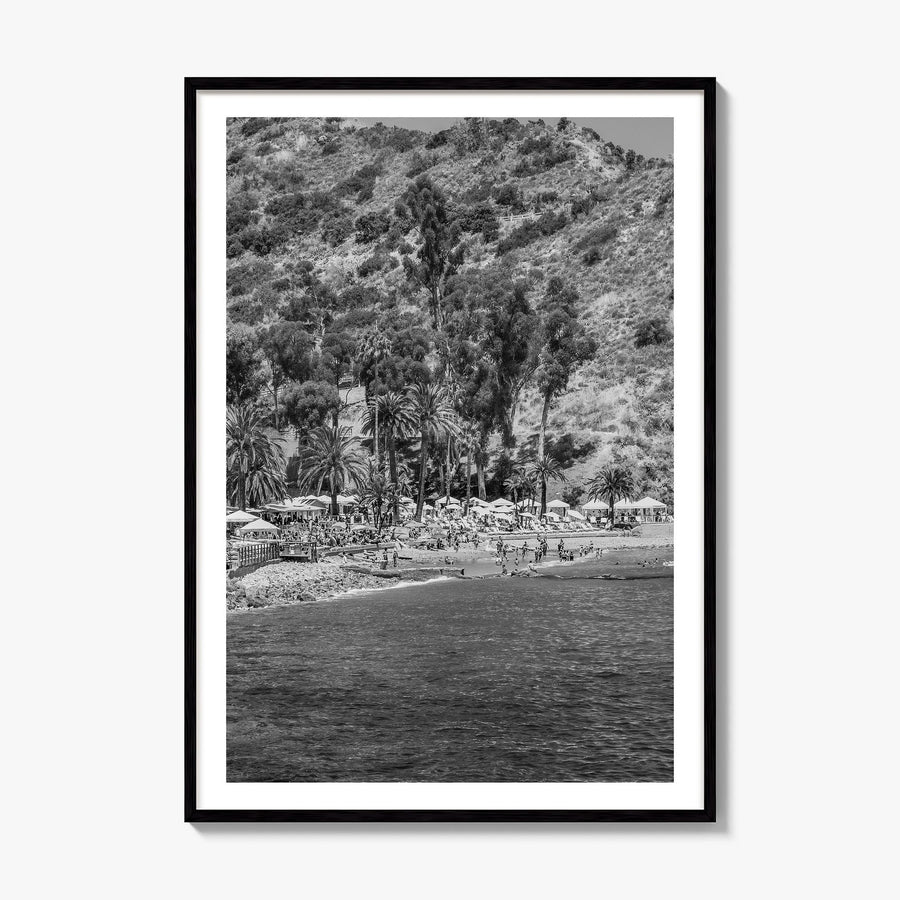 Santa Catalina Island Photo Poster, framed poster mockup, white border