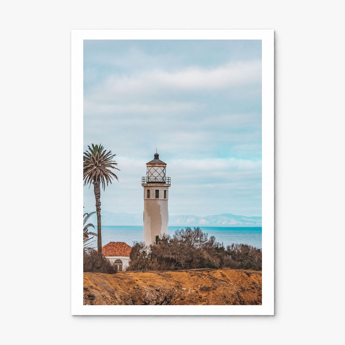 Santa Catalina Island Photo Poster, print only (unframed), white border