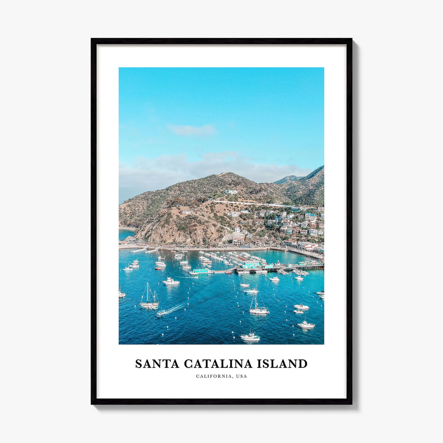 Santa Catalina Island Classic Poster, framed poster mockup