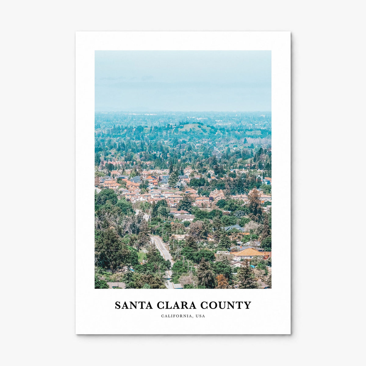 Santa Clara County Classic Poster, print only (unframed)