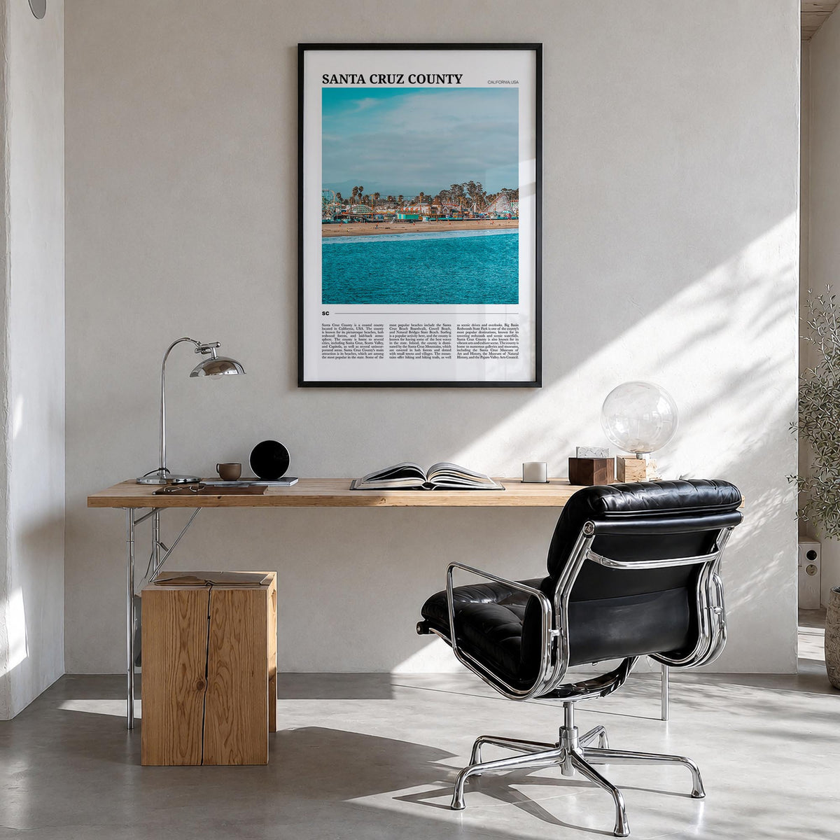 Santa Cruz County Travel Poster