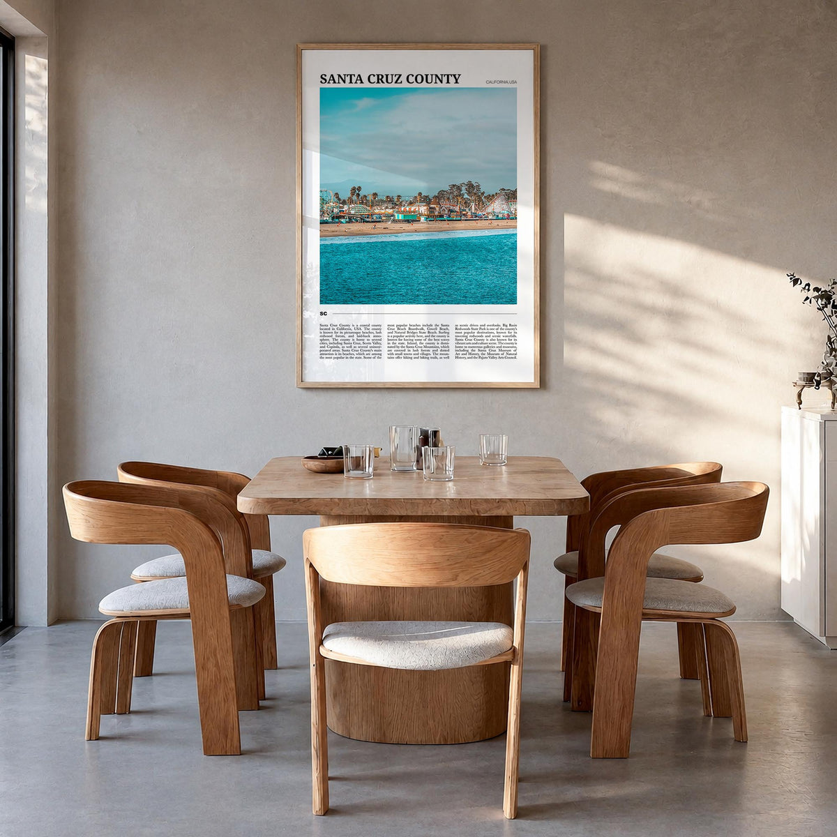 Santa Cruz County Travel Poster