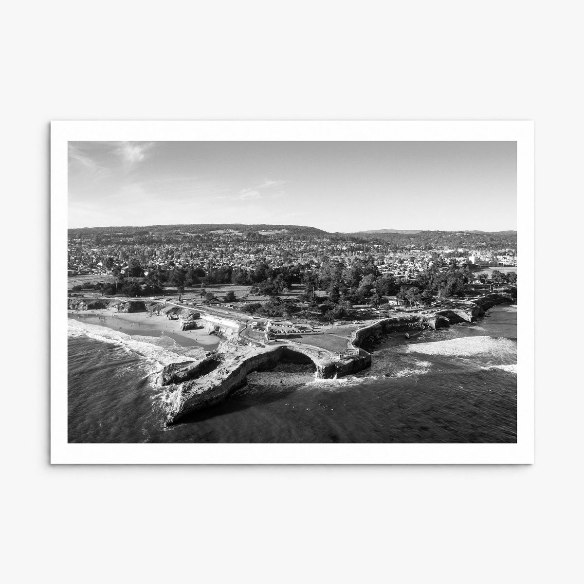 Santa Cruz, California Photo Poster, print only (unframed), white border