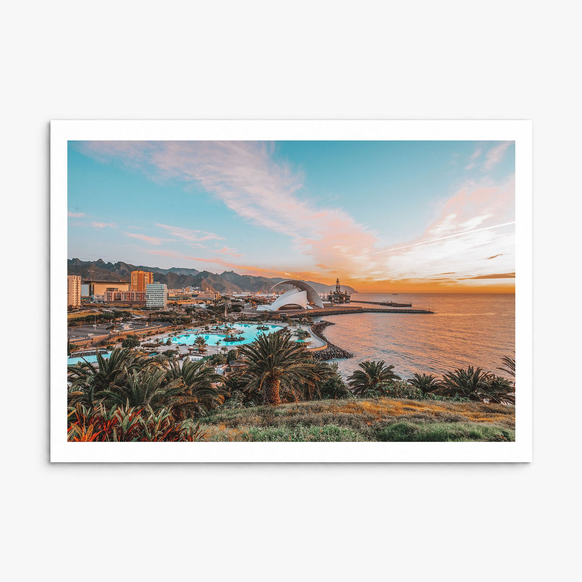 Santa Cruz, California Photo Poster, print only (unframed), white border