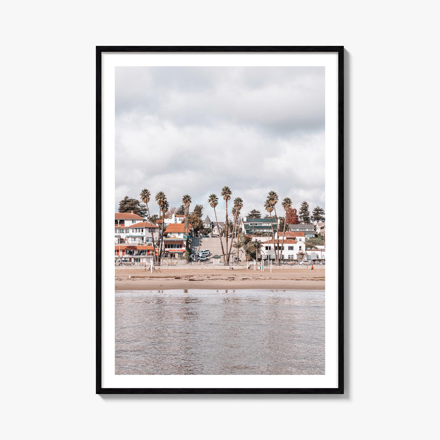 Santa Cruz no. 1 colorful photo poster of California, USA – vertical wall art, unframed print shown in interior mockup