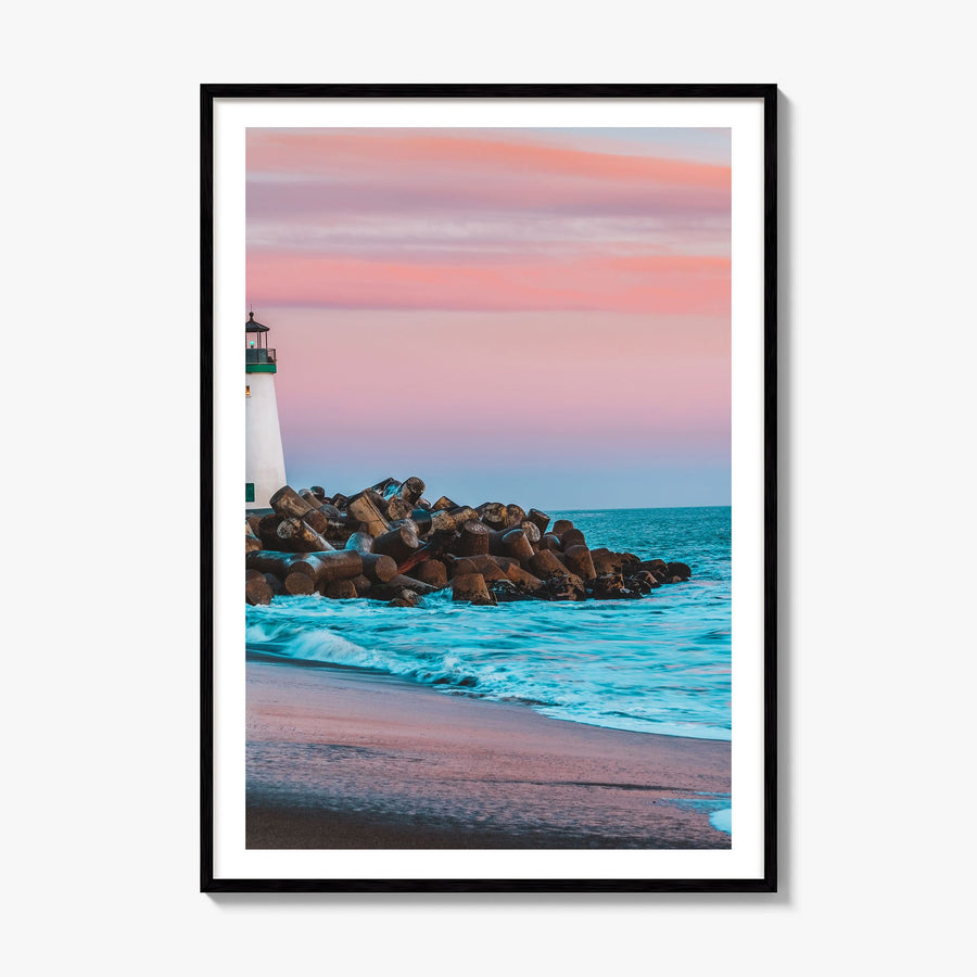 Santa Cruz, California Photo No 2 Poster, framed poster mockup, white border