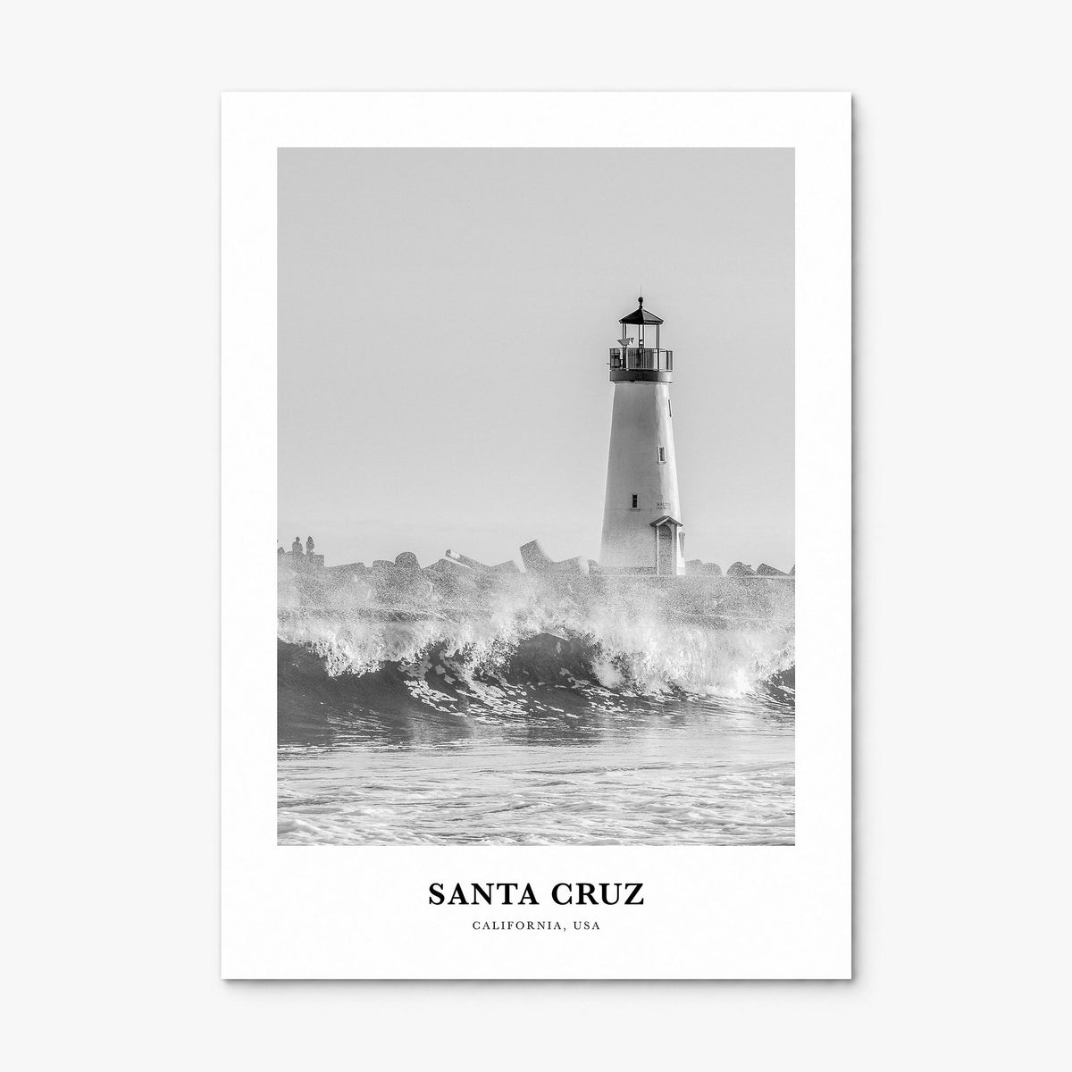 Santa Cruz, California Classic No 1 Poster, print only (unframed)