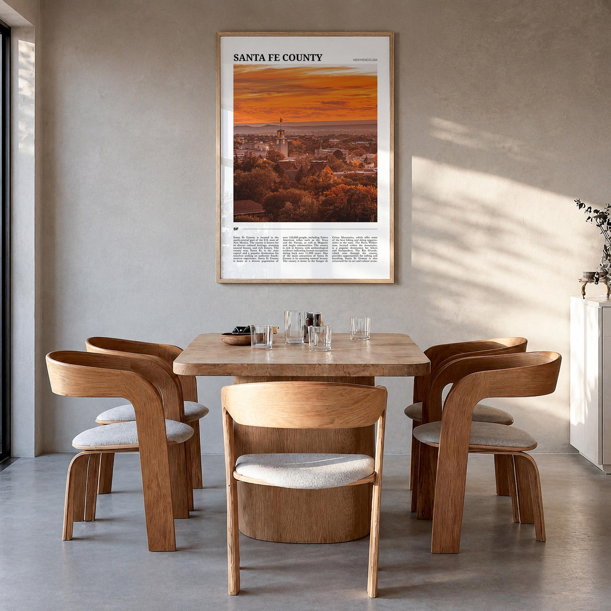 Santa Fe County Travel Poster