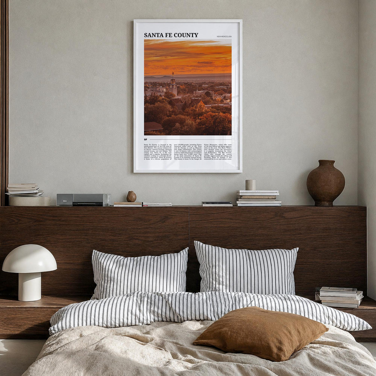 Santa Fe County Travel Poster
