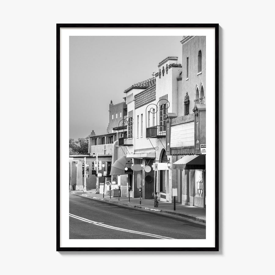 Santa Fe Photo Poster, framed poster mockup, white border