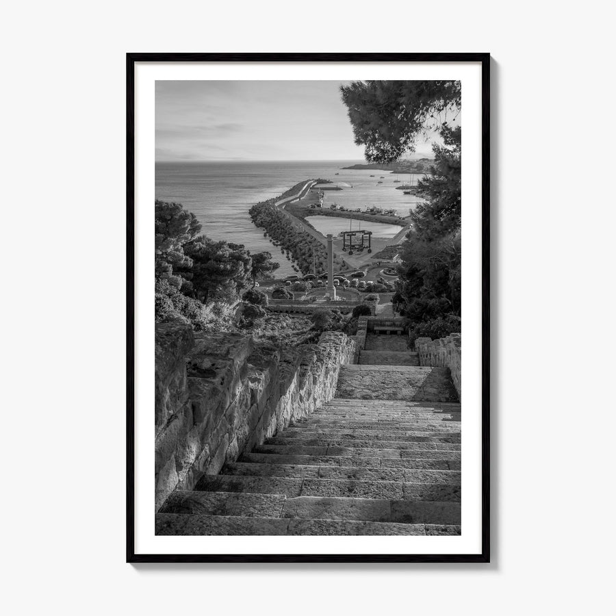Santa Maria di Leuca Photo Poster, framed poster mockup, white border
