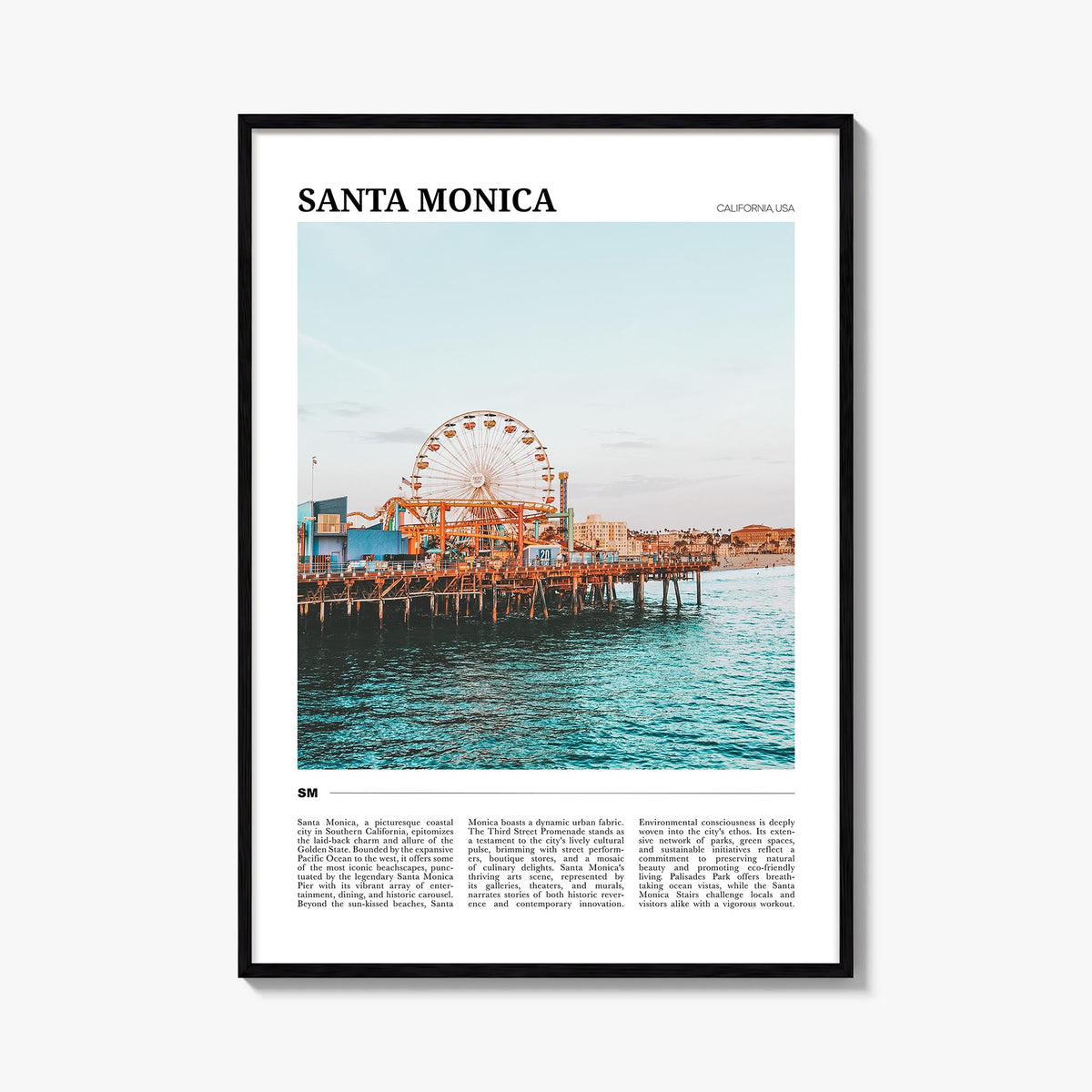 Santa Monica Travel No 2 Poster