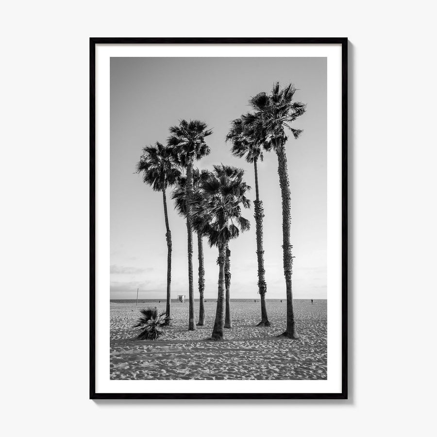 Santa Monica Photo No 3 Poster, framed poster mockup, white border