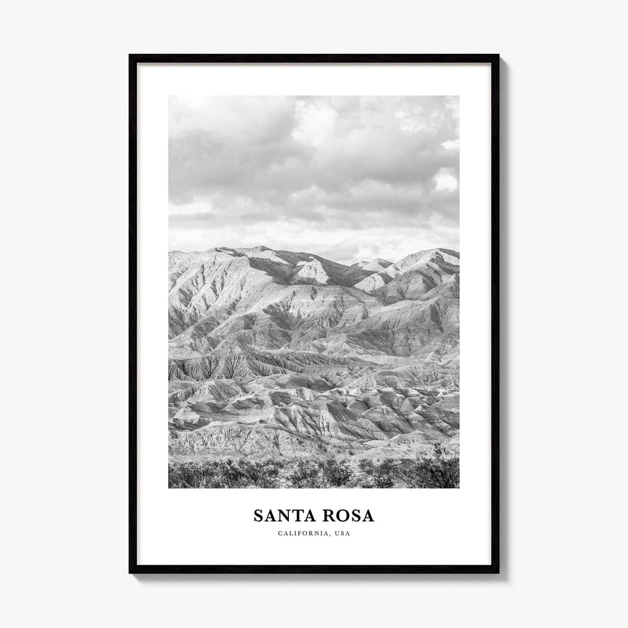 Santa Rosa Classic Poster, framed poster mockup