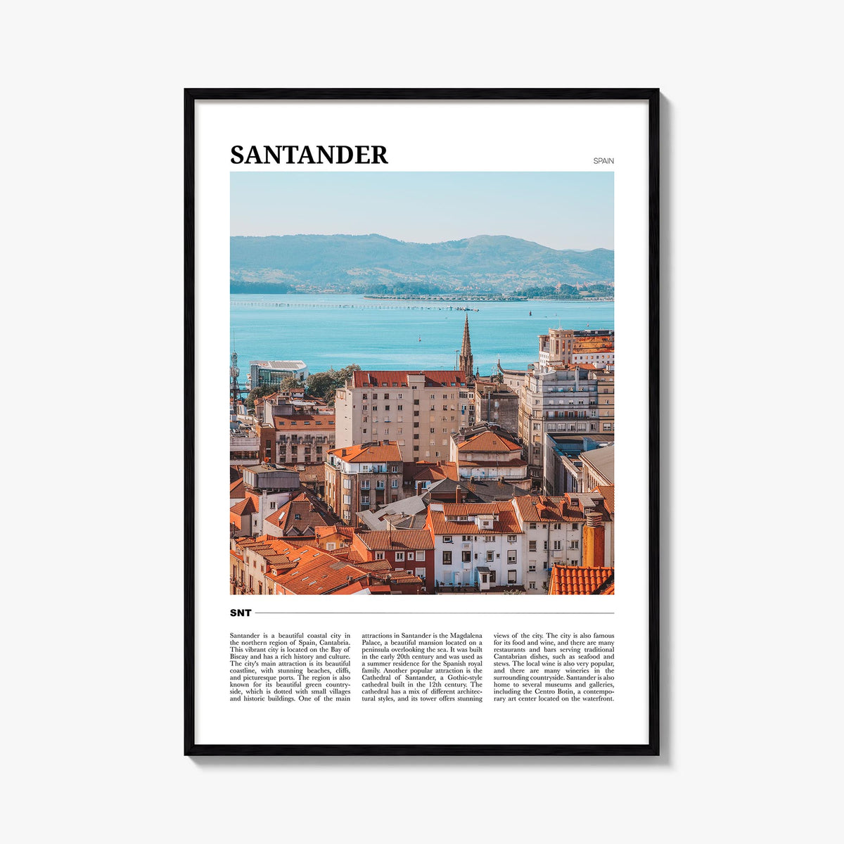 Santander Travel Poster