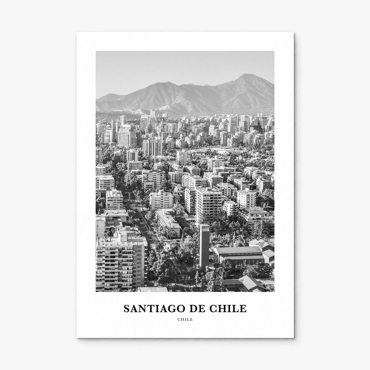 Santiago de Chile Classic Poster, print only (unframed)
