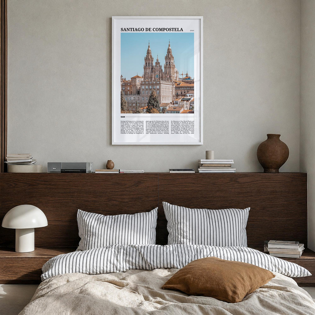 Santiago de Compostela Travel Poster