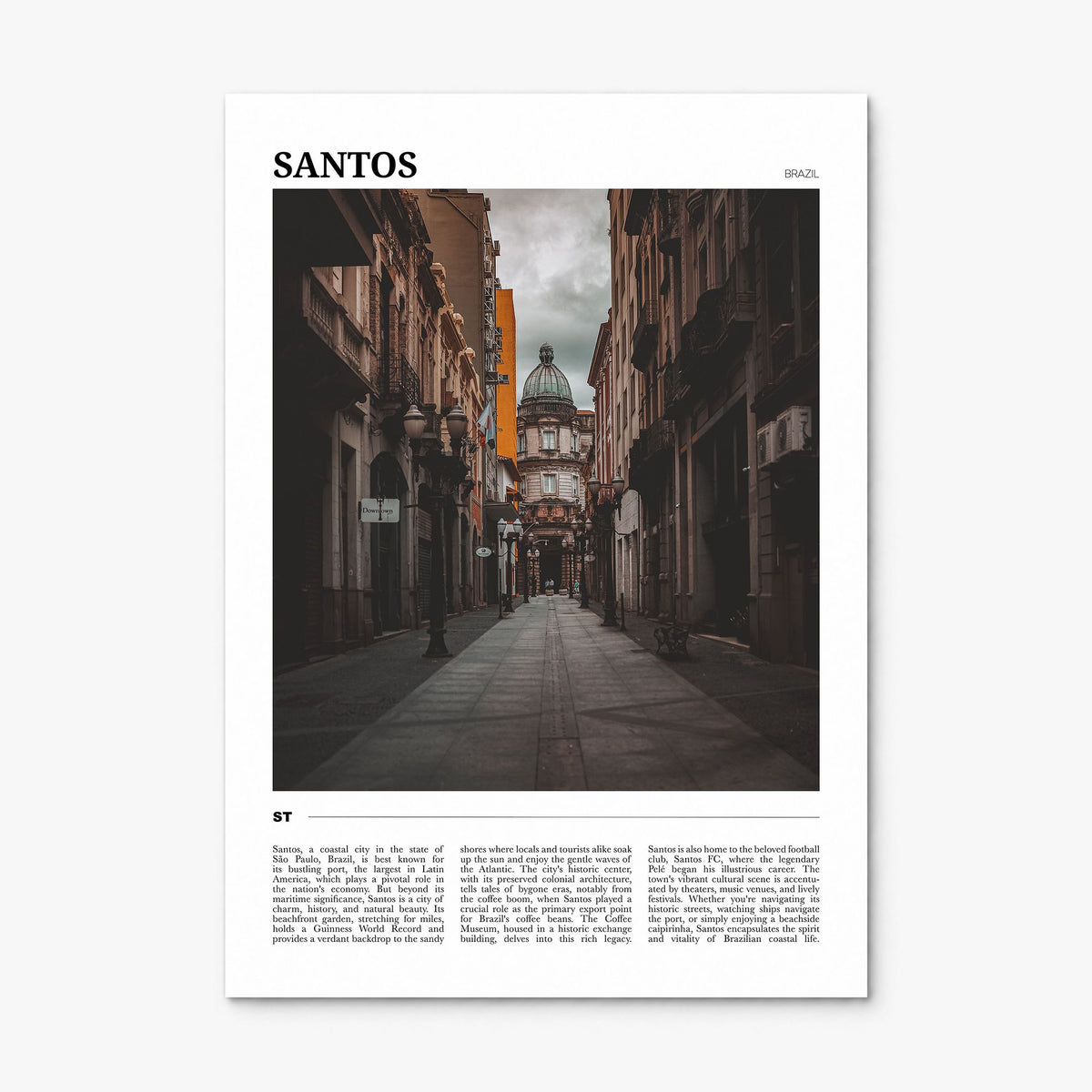 Santos Travel No 2 Poster, print only (unframed)
