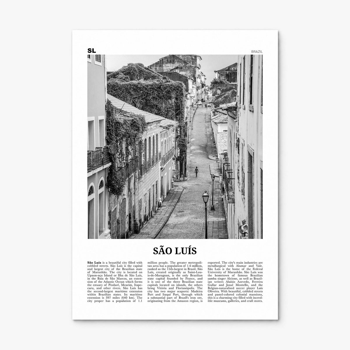 São Luís Newspaper Poster, print only (unframed)
