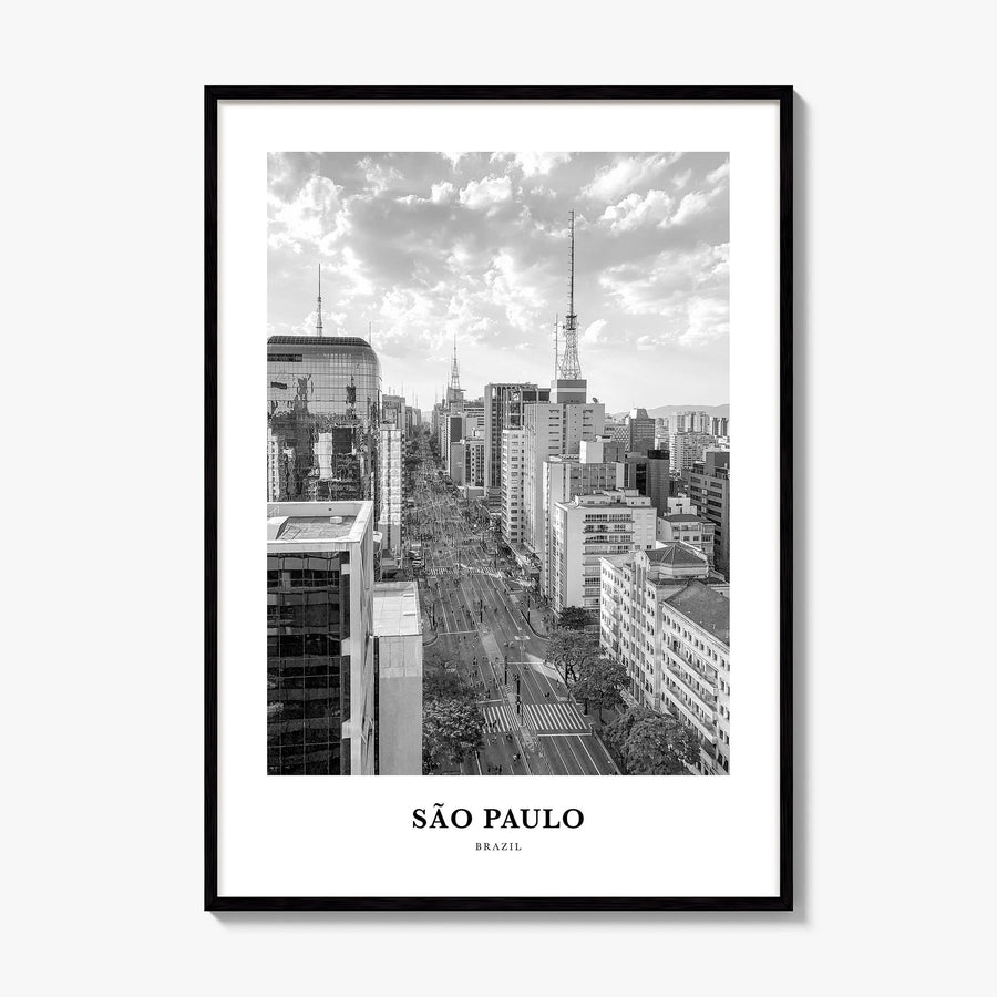 São Paulo Classic No 4 Poster, framed poster mockup