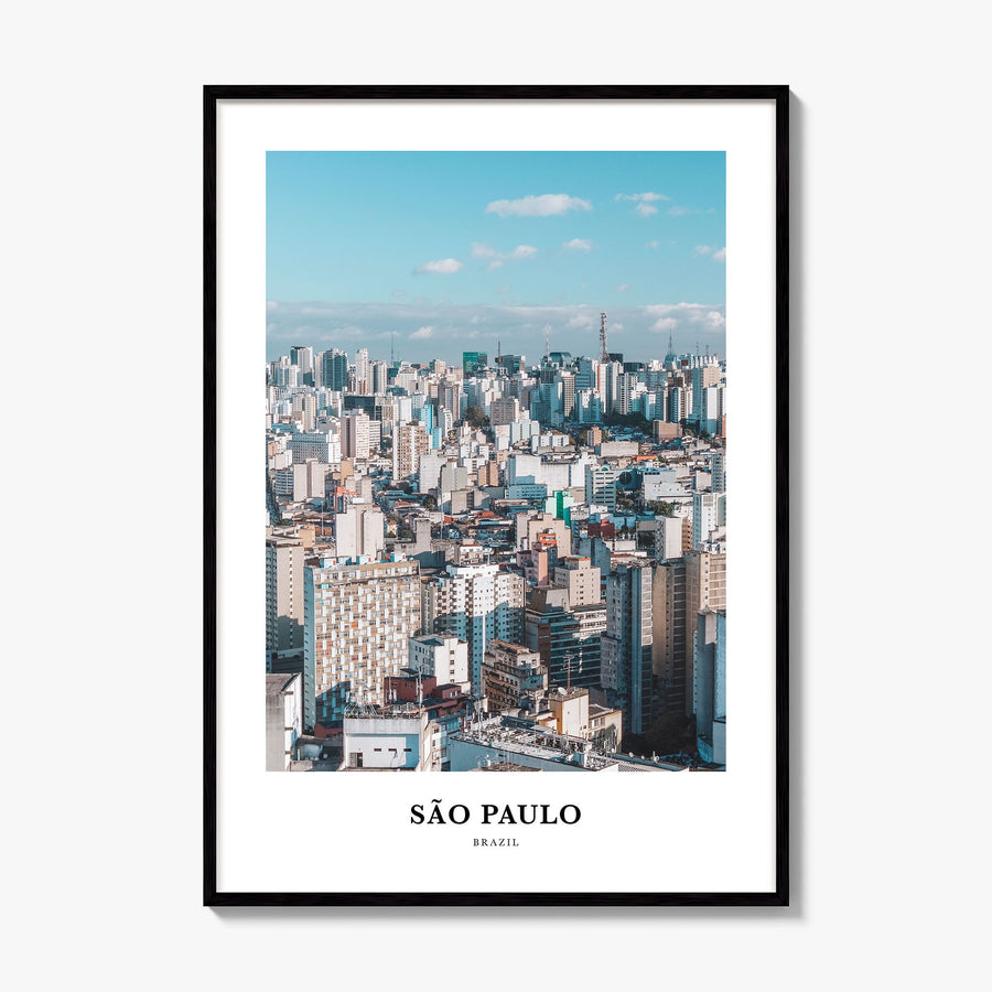 São Paulo Classic No 2 Poster, framed poster mockup