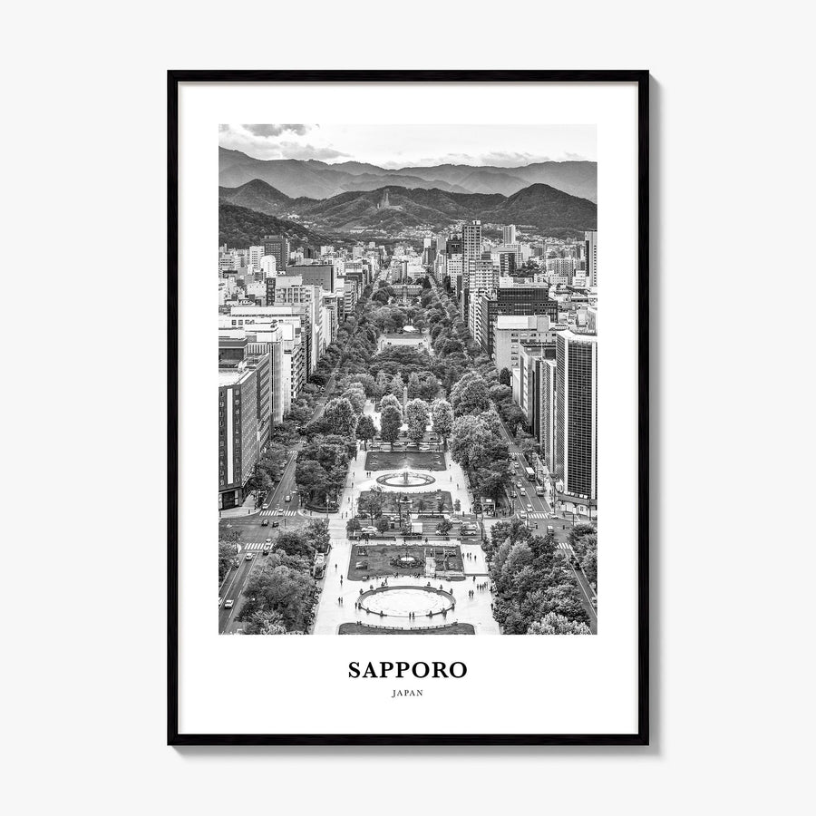 Sapporo Classic Poster, framed poster mockup