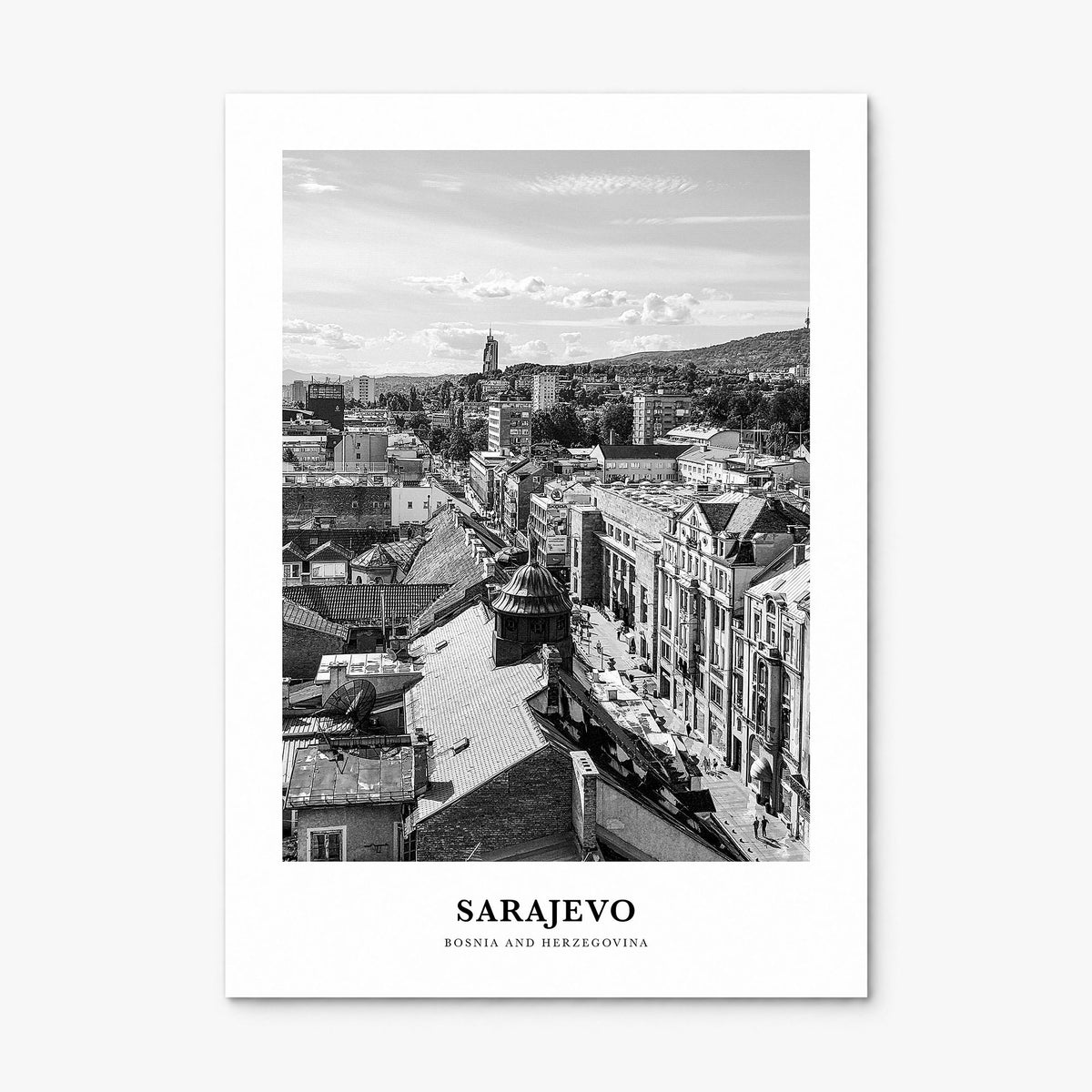 Sarajevo Classic Poster, print only (unframed)