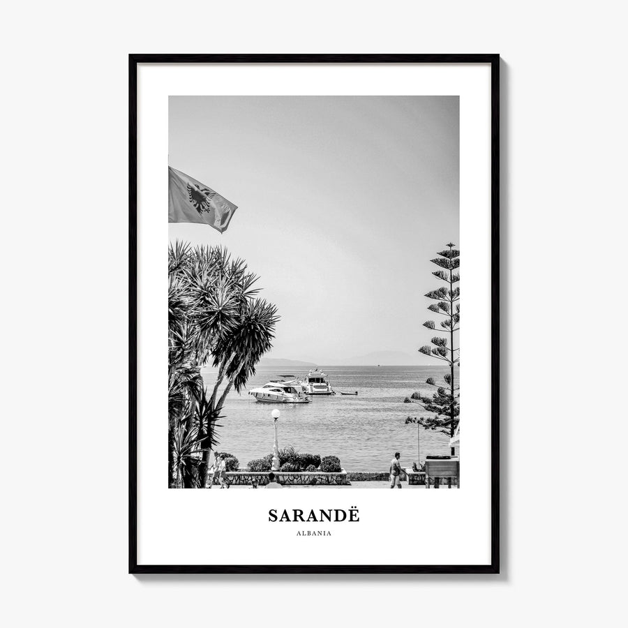 Sarandë Classic Poster, framed poster mockup