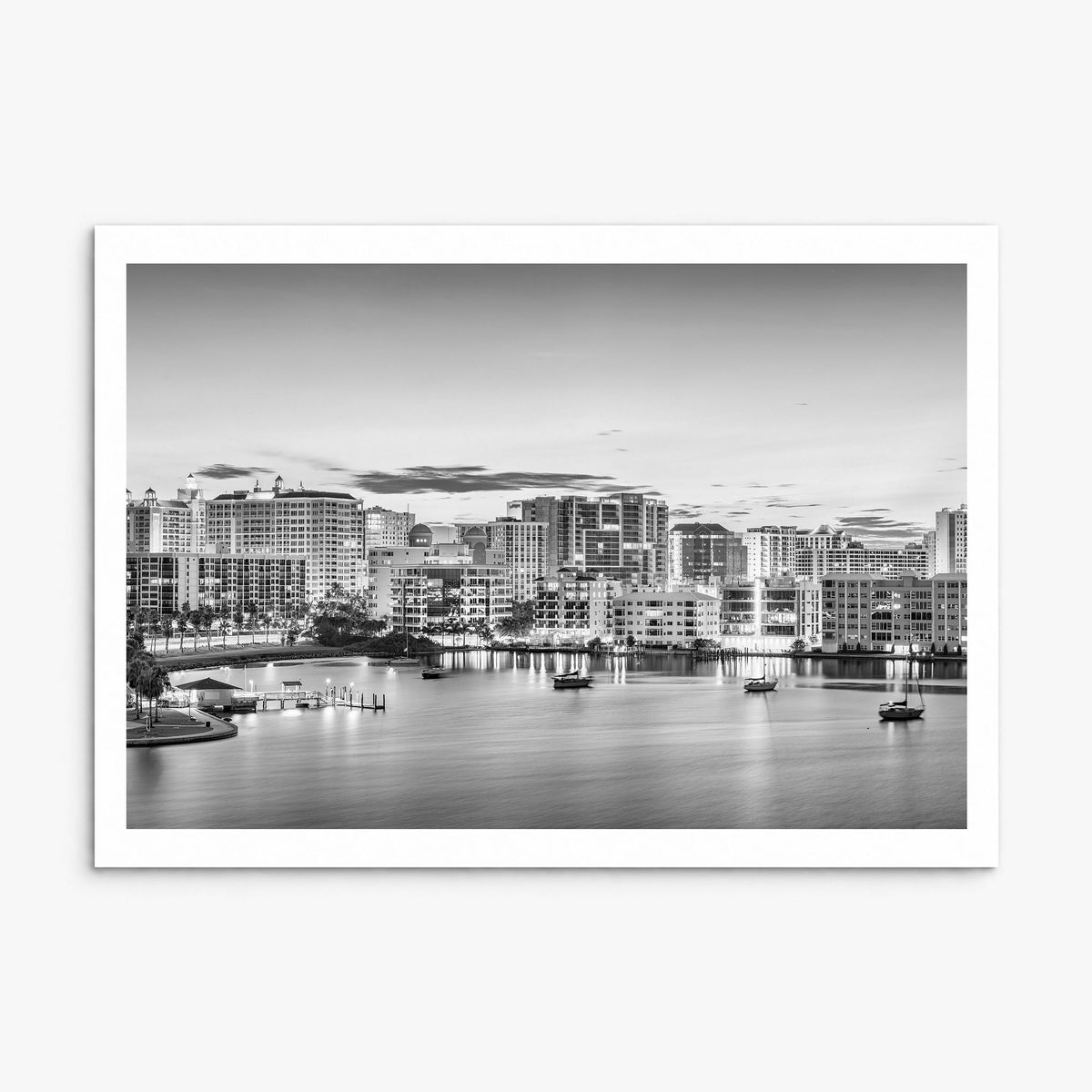 Sarasota Photo Poster, print only (unframed), white border