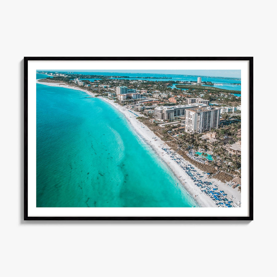 Sarasota Photo Poster, framed poster mockup, white border